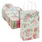 BLUE PANDA 24 Pack Small Floral Gift Bags with Handles, 5x8.5x3 Inches, Ideal for Mother's Day, Birthday, Weddings, Baby Shower, Themed Party Favors
